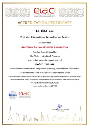 Accredited Lab test