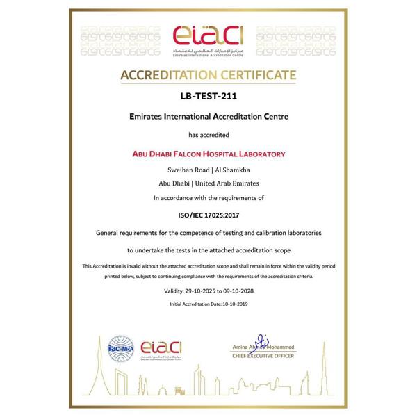 Accredited Lab Test Details
